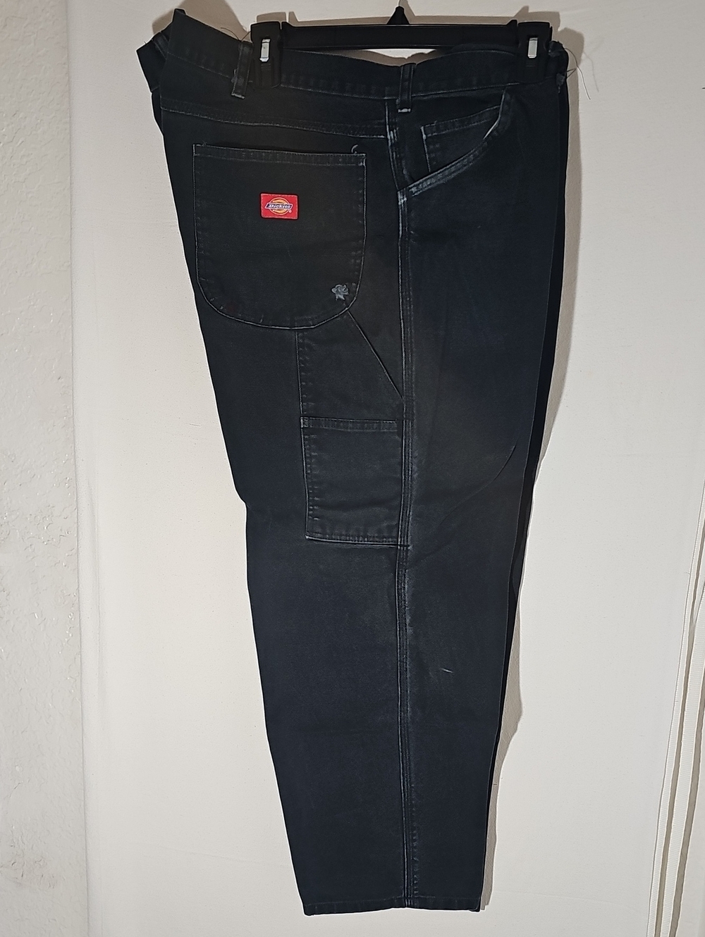 Dickies Men's Black Cargo Work Pants with Utility Pockets